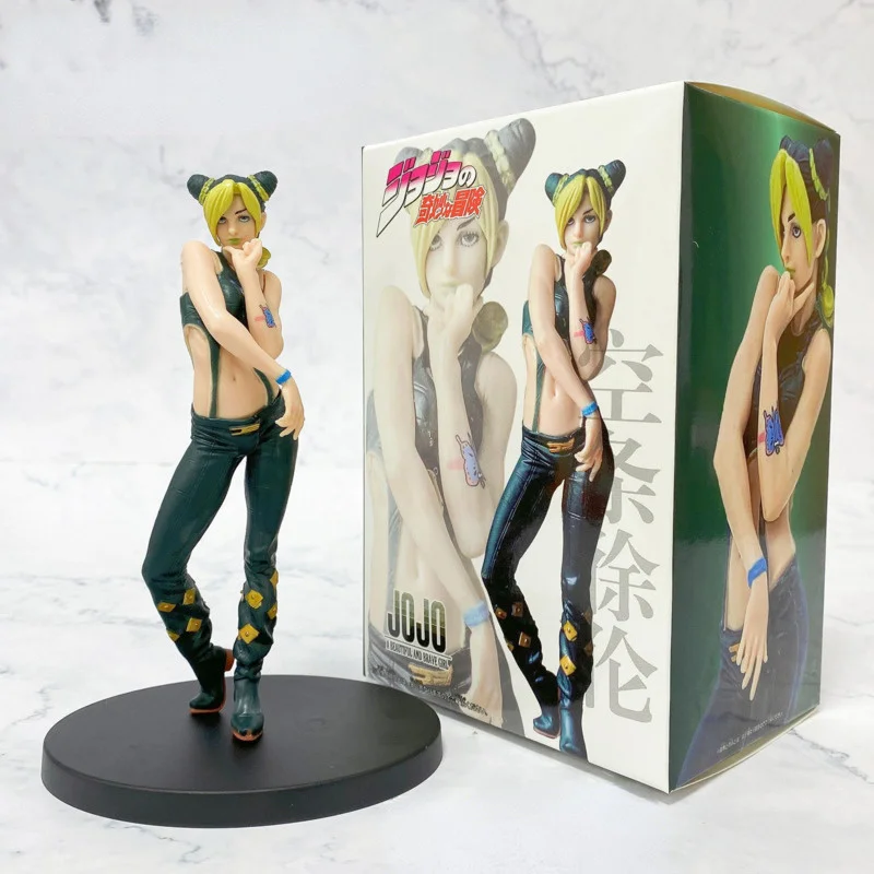 

Anime Jolyne Cujoh Jojo Action Figure Stone Ocean Figur Jojo's Bizarre Adventure Original Hand Made Pvc Model Toys Gift