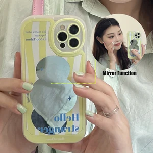 For iPhone 13 Pro Max Phone case Women Mirror TPU Back Cover Full Coverage protect for iPhone 12 11 pro Max Fashion Beauty Coque