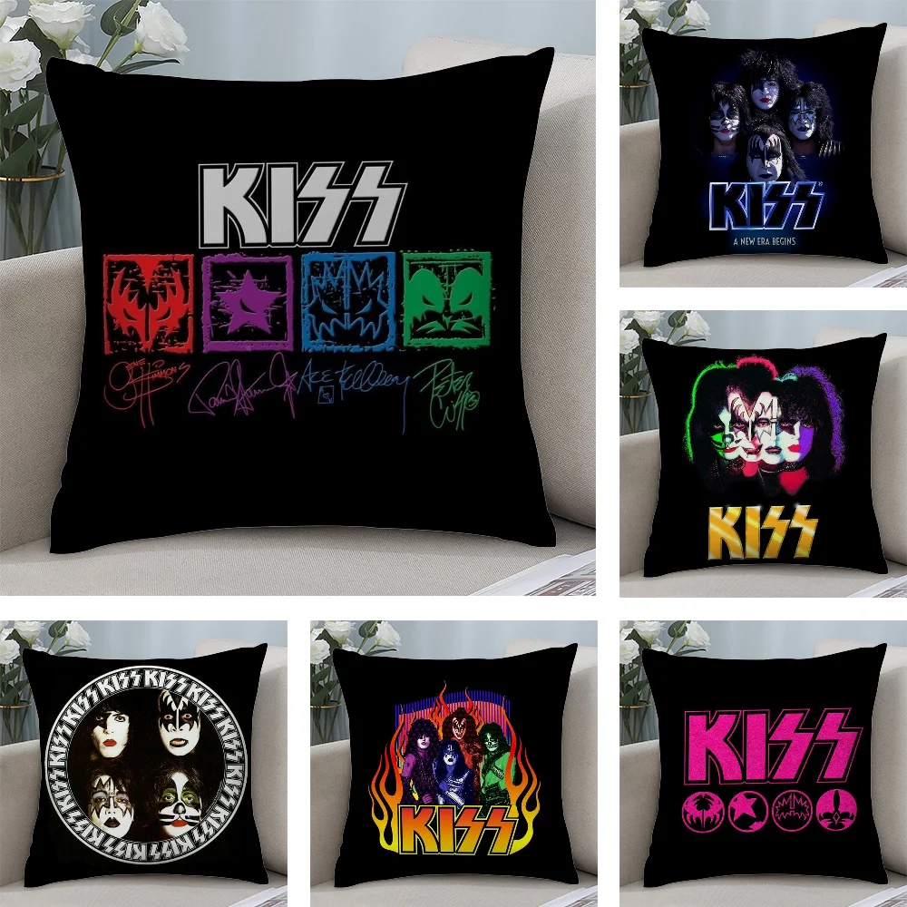 R-RockS K-Kiss Band Музыкальные наволочки из плюша