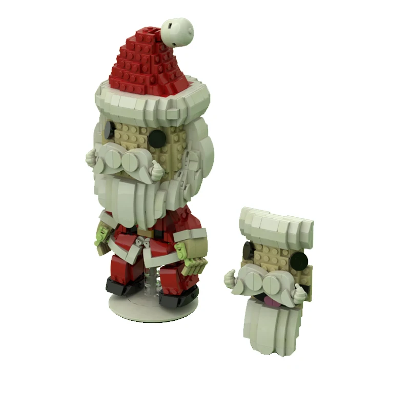 943 шт. рождественская серия Moc костюм Санта-Санта набор строительных блоков