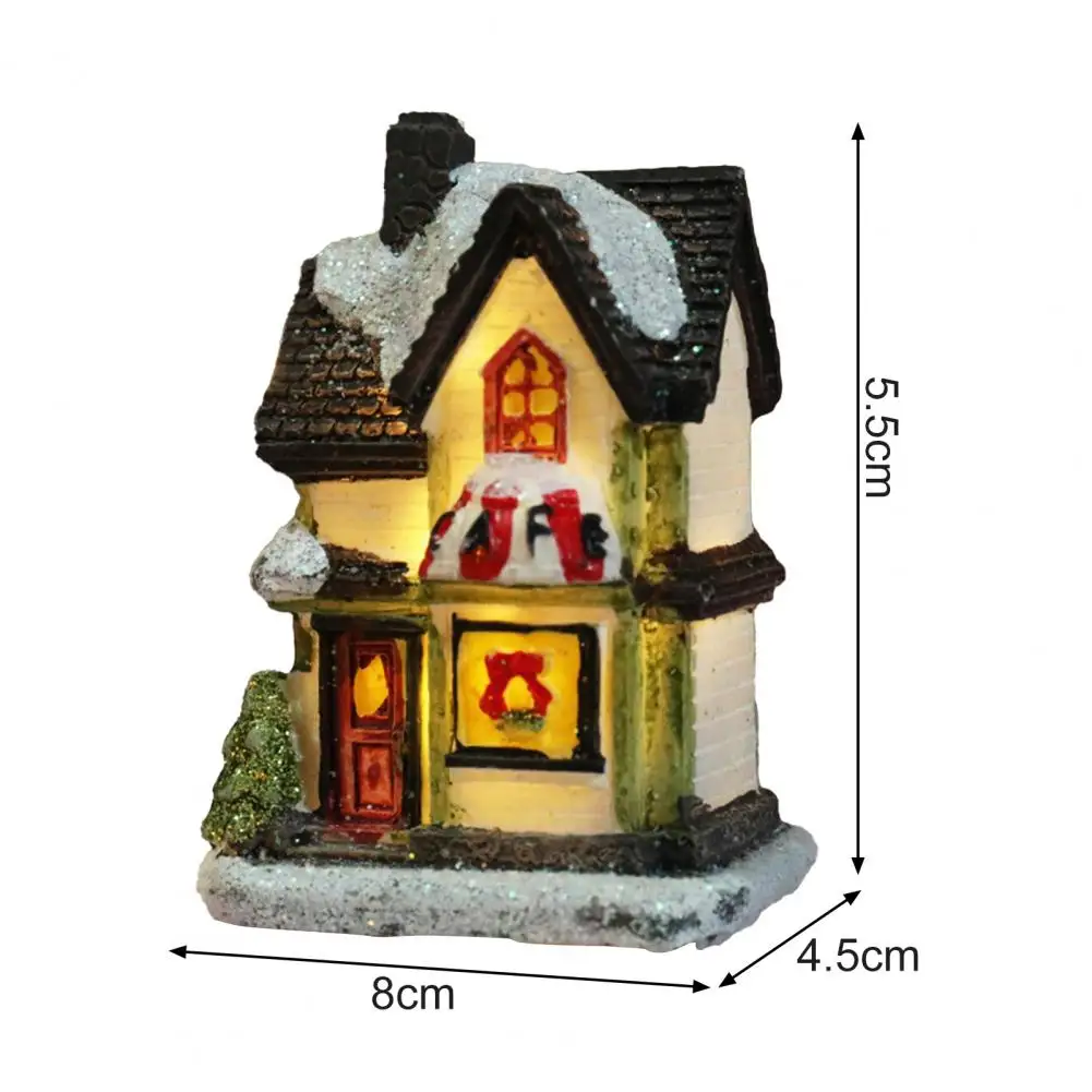 

1Set LED Light House Glow in Dark Colourful Luminous Design Creative Resin LED Light House Light House Holiday Decoration