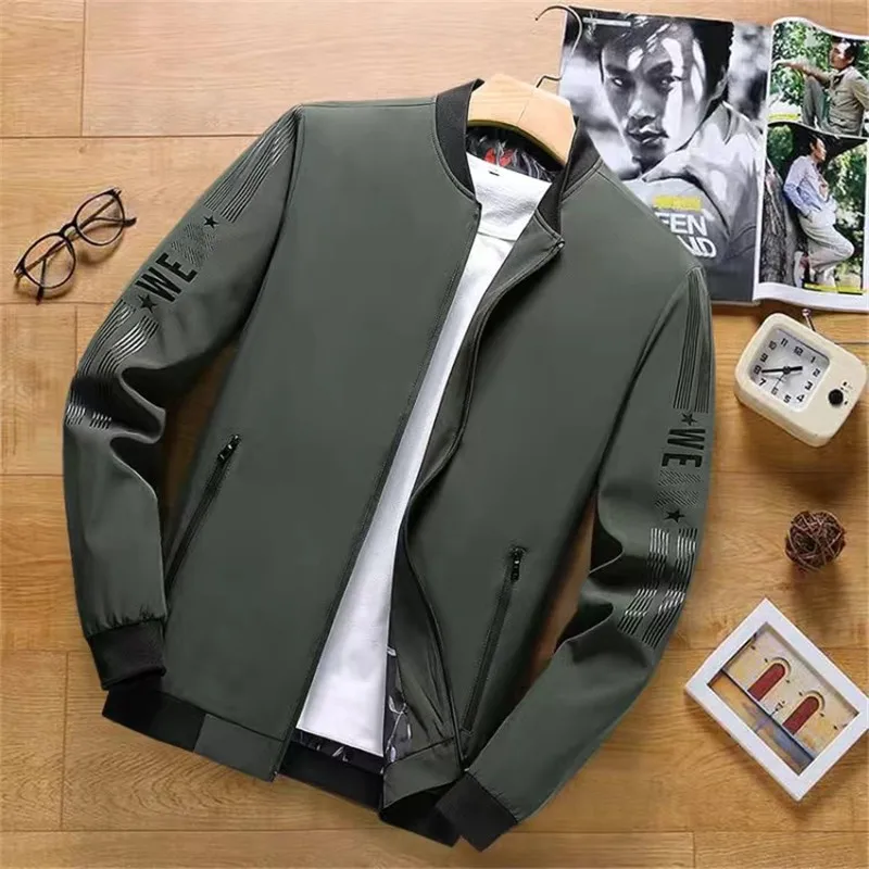 Plus size M-8XL Men jacket Golf Wear Spring Autumn Thin Korea Fashion Golf clothing Man Casual Business Coats Golf Bomber Jacket