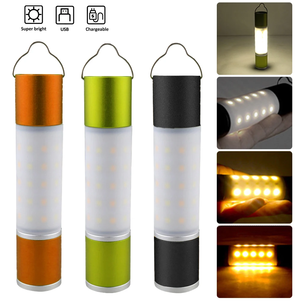 

Telescopic Flashlight Rechargeable LED Camping Lantern Zoomable Torch Portable Tent Lights for Fishing Hiking
