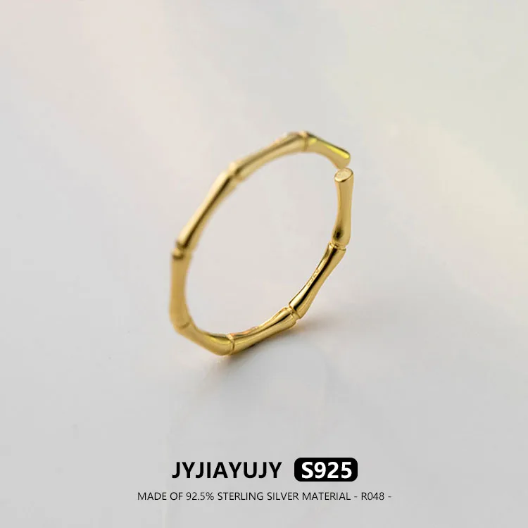 JYJIAYUJY кольцо из стерлингового серебра 100% пробы S925 регулируемое секционное