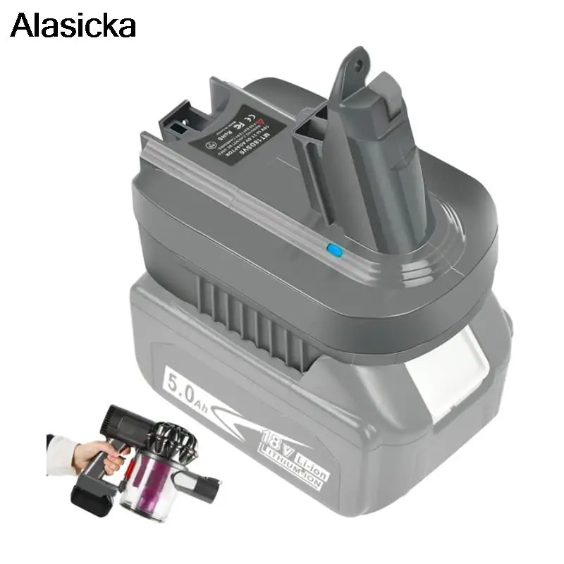 

Battery Adapter For Milwaukee 18V For Dewalt 20V Lithium Battery For Dyson V6 Convert To For DysonV6 SV04 SV03 DC59 DC58 DC62