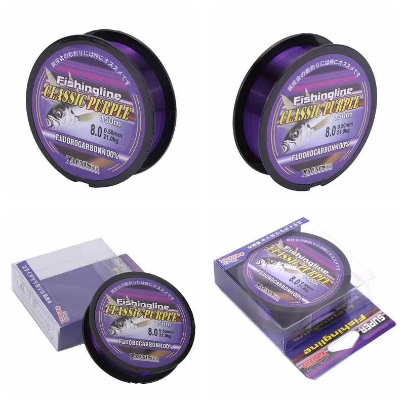 1 шт. 150 м супер прочная нейлоновая нефторуглеродная рыболовная снасть нельняная