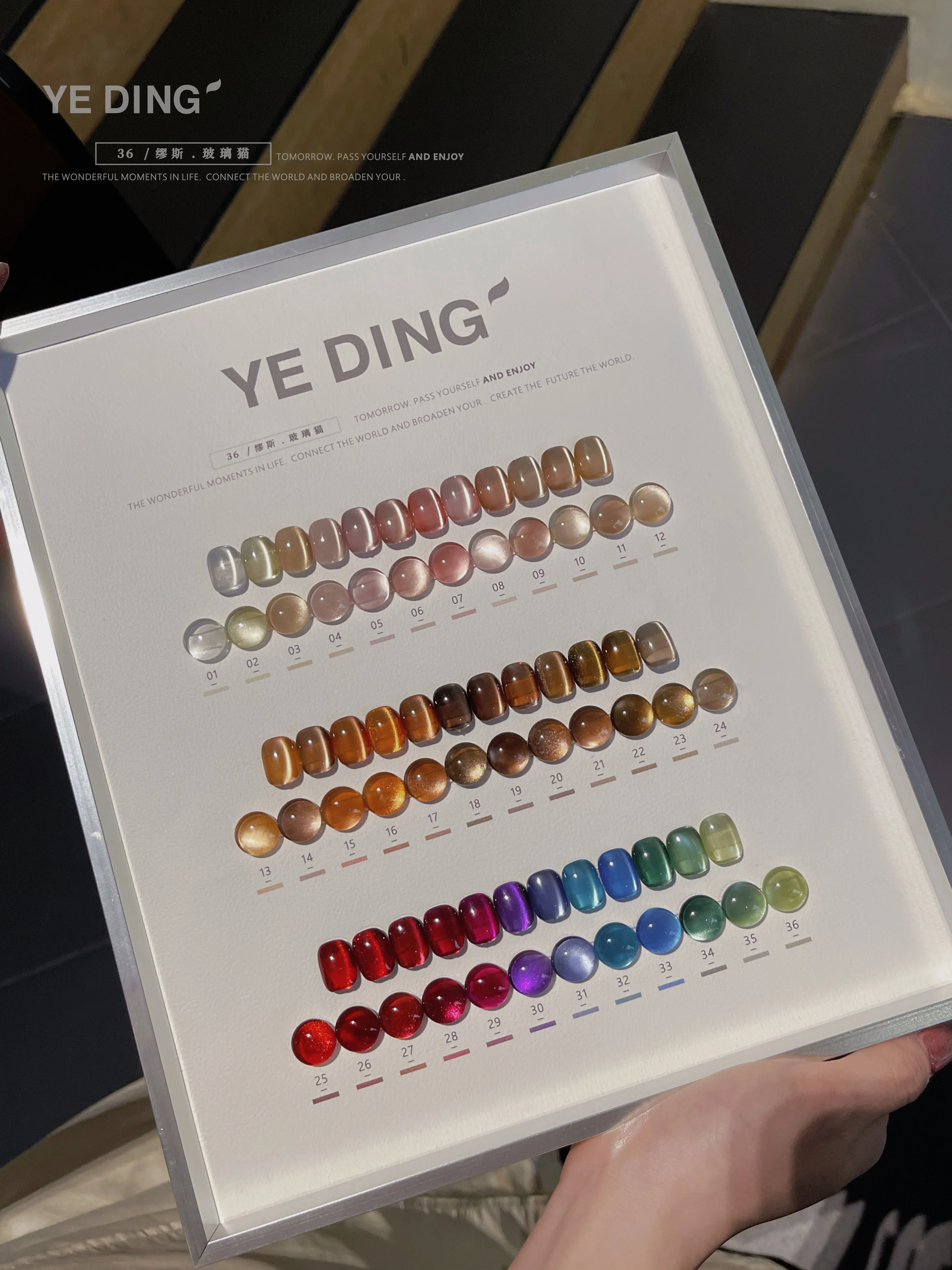 Яркий набор для дизайна ногтей YEDING 36 цветов в салоне новинка 2024 профессиональная