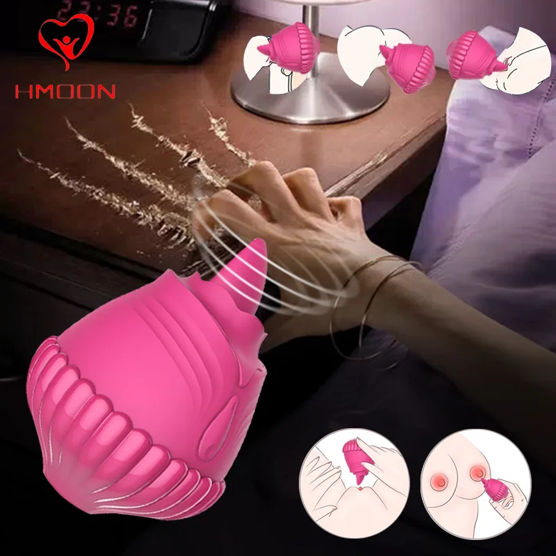 Rose Shape Vagina Sucking Vibrator Intimate Good G SPOT Vibrat Oral Licking Clitoris Stimulation Powerful Sex Toys for Women |