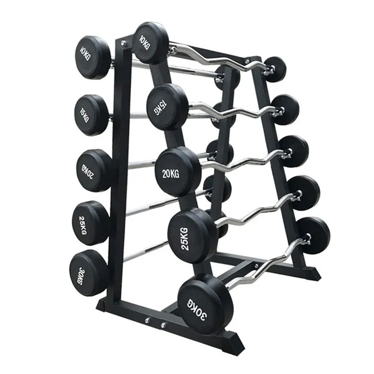 

Custom Logo Professional Fitness Equipment Steel Barbell Rack