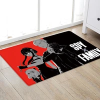 spy x family anime modern rugs for kitchen bedroom bathroom mat flannel carpet doormats outdoor entrance home decor