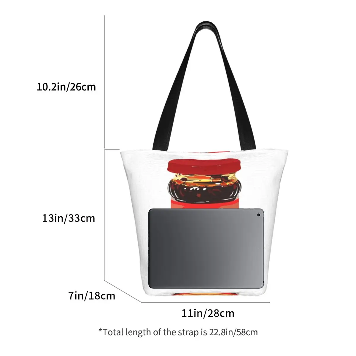 Сумка-тоут для покупок из лаодина мА жареного Чили в масле повседневная легкая