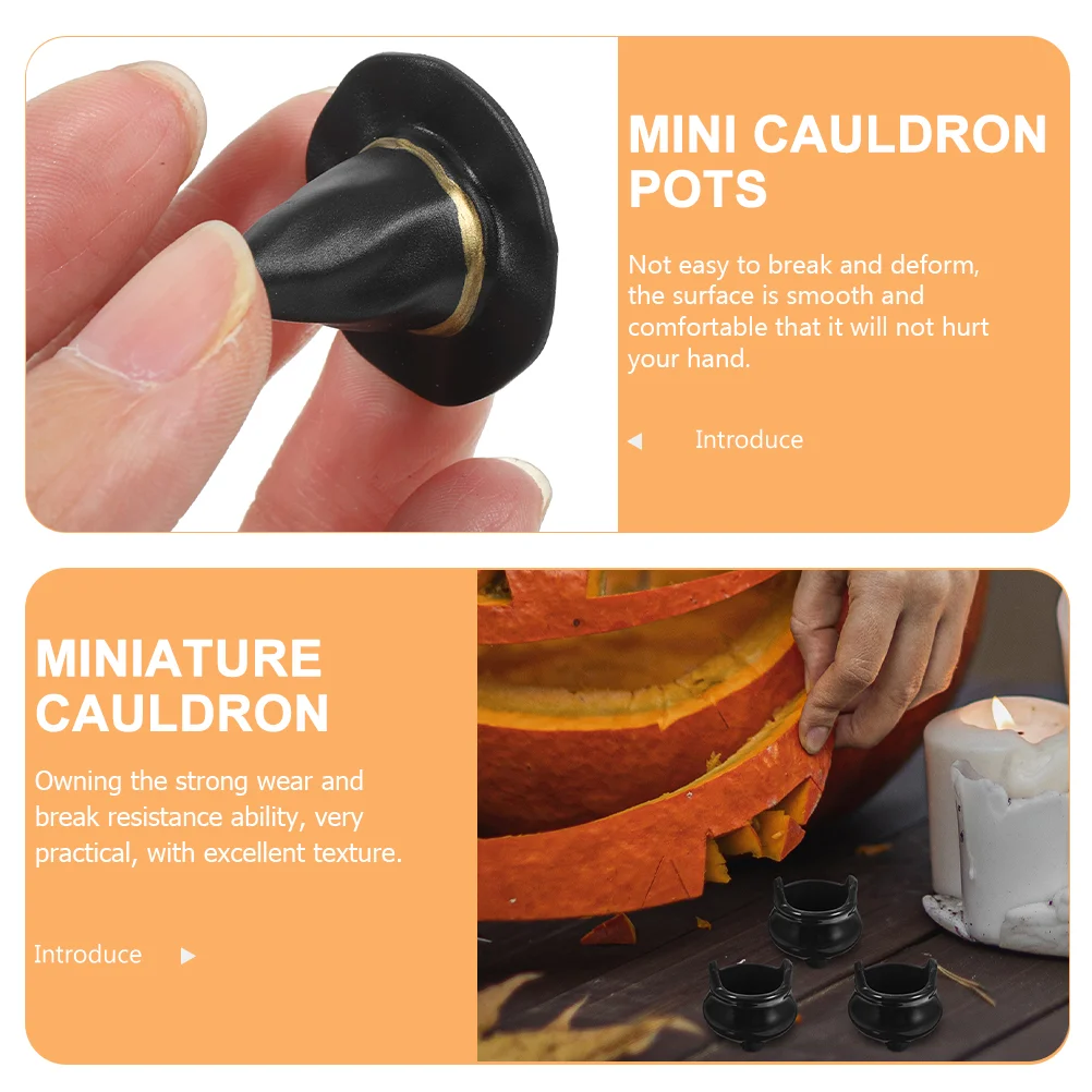 10 комплектов шляпа ведьмы на Хэллоуин миниатюрные шапки крошечные для кукол