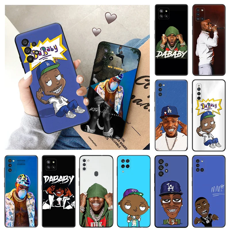 

Silicone Phone Case for Samsung A73 A72 A71 A53 A52 A51 A42 A41 A33 A32 A31 A23 A22 A21 A14 A13 A12 A11 DaBaby Baby Cover