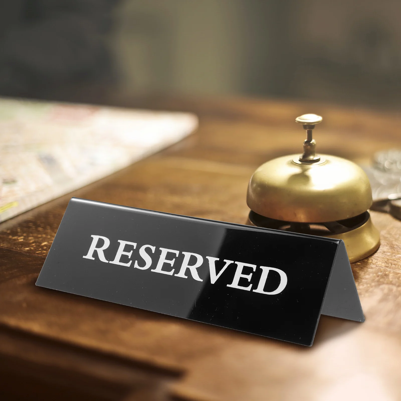 

2 Pcs Book An Acrylic Plate Reservation Sign Conference Room Reservation Wedding Restaurant Table