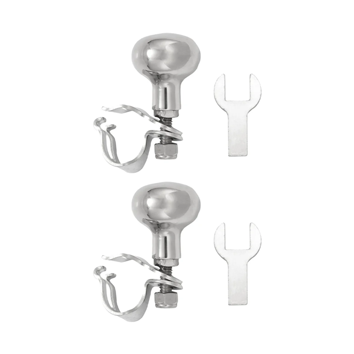 

2 Set 316 Stainless Steel Boat Steering Wheel Knob, Steering Wheel Maneuvering Knob for Boat Accessories