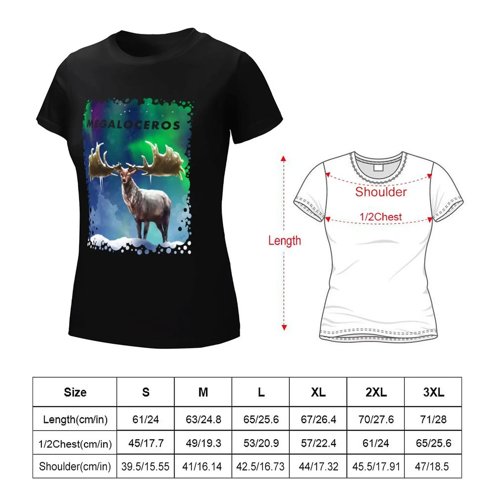 Футболка Megaloceros giganteus с ирландским оленем футболка оригинальным изображением