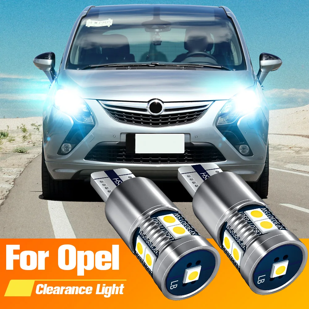 2 шт. светодиодные габаритные огни W5W T10 для Opel Agila Antara Astra F G H Campo Corsa B C D Meriva A Signum Tigra