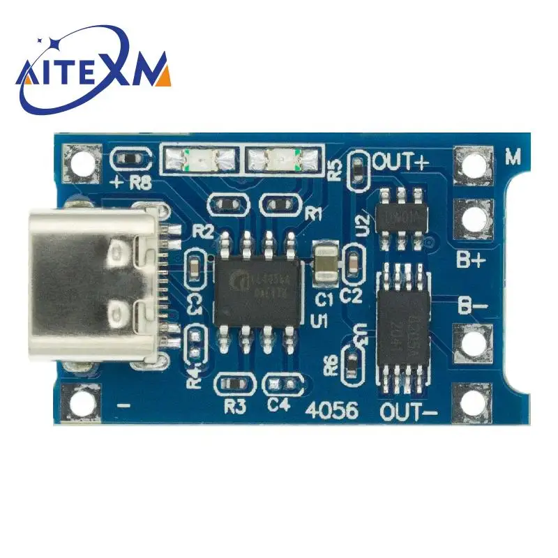 Type-c / Micro USB 5V 1A 18650 TP4056 модуль зарядного устройства литиевой батареи зарядная
