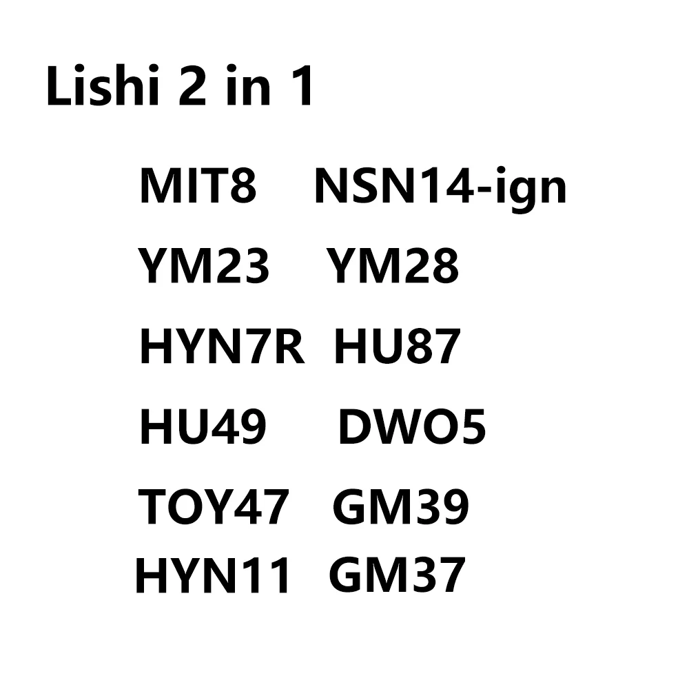 Фото Lishi 2-в-1 MIT8 NSN14-ign YM15 YM28 HYN7R HU87 HU49 DWO5 TOY47 HYN11 GM37 GM39 Для Mitsubishi Для Suzuki Для Toyota №2