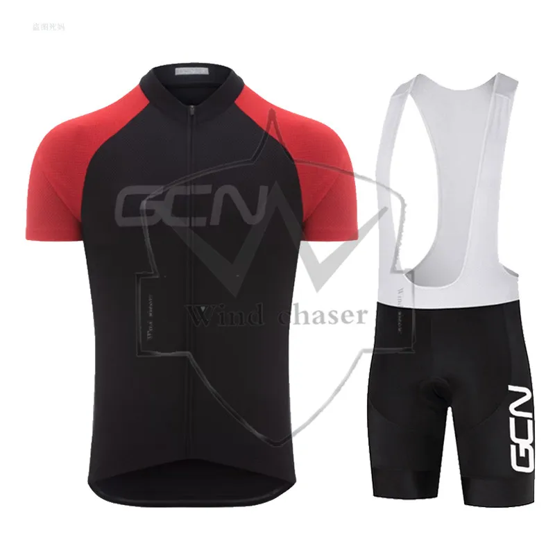 Мужская Летняя велосипедная футболка с коротким рукавом и шорты нагрудником