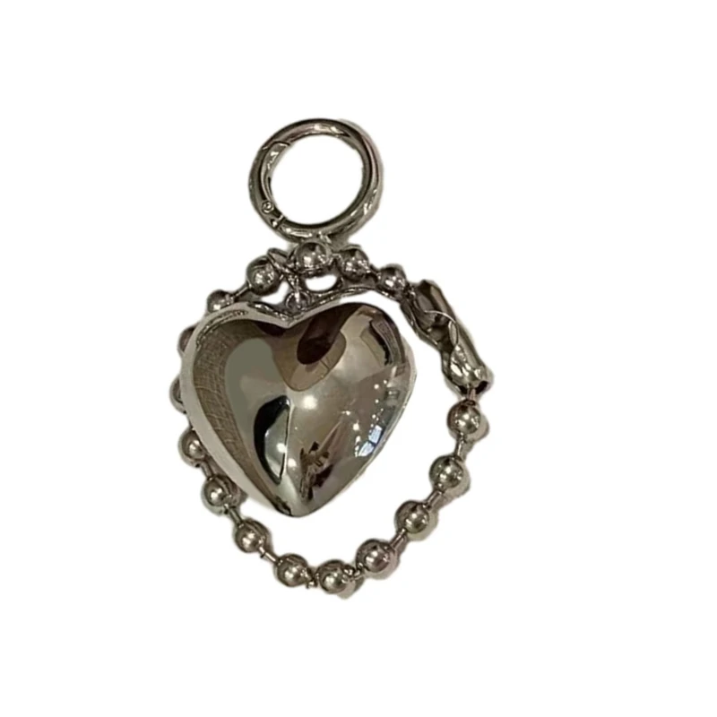 Цепочка из бисера с подвеской в ​​виде сердца брелок форме кольца для ключей