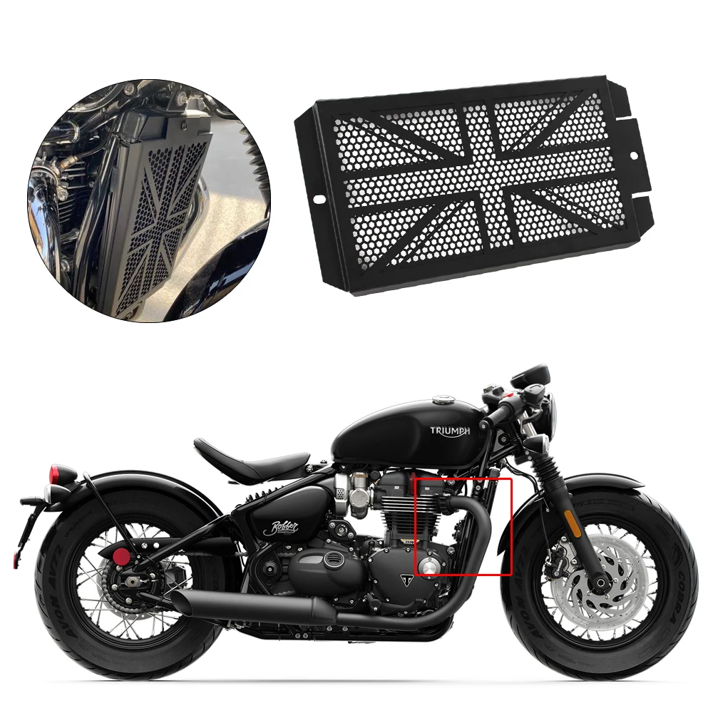 

For 2017+ Triumph Bobber Black T120 T100 Accessories Water Tank Radiator Guard Protective Cover Motorcycle Modification