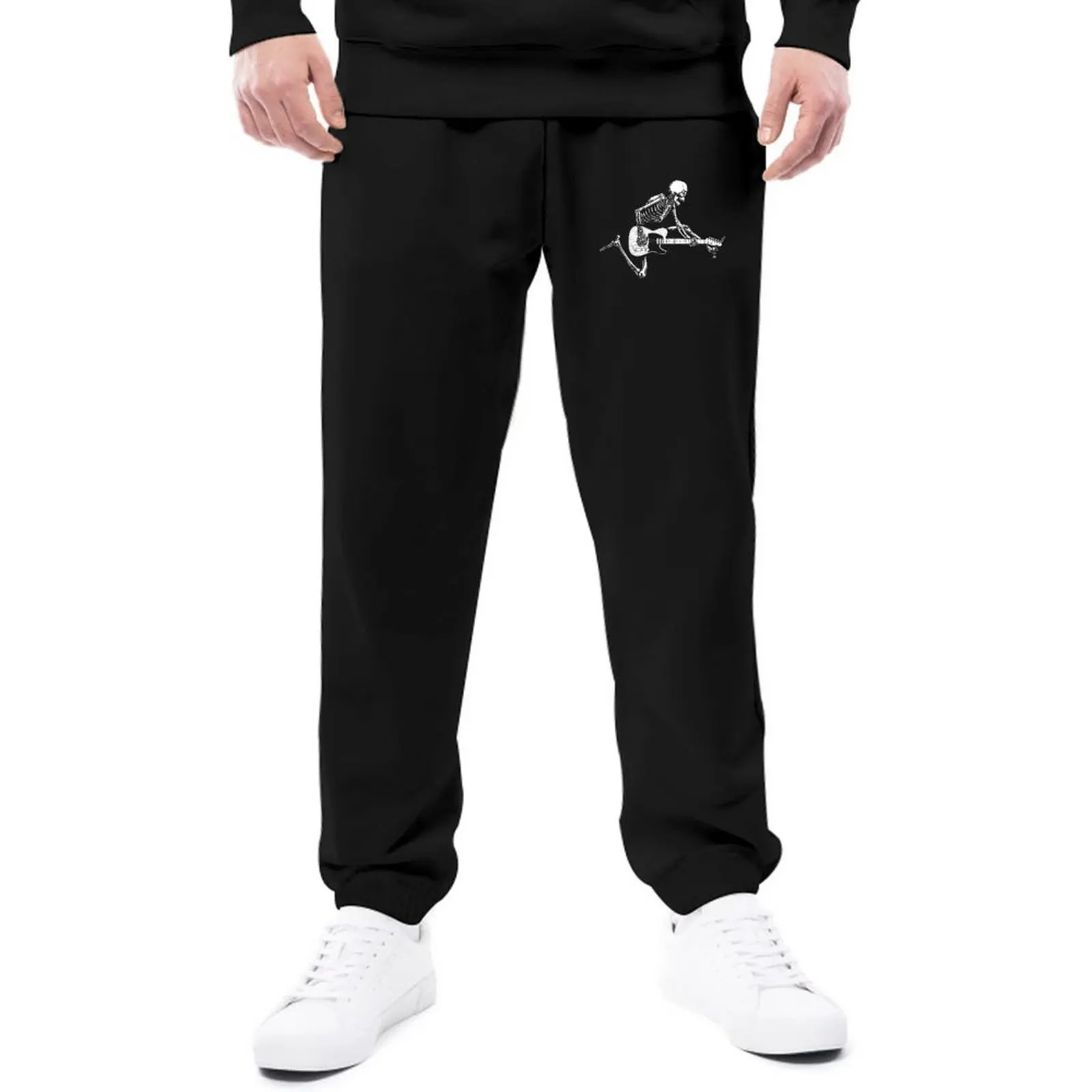 

TELECASTER AFTER DEATH Sport Trousers Men Guitar Music Rock Street Style Trousers Spring Classic Print Sweatpants Plus Size 3XL