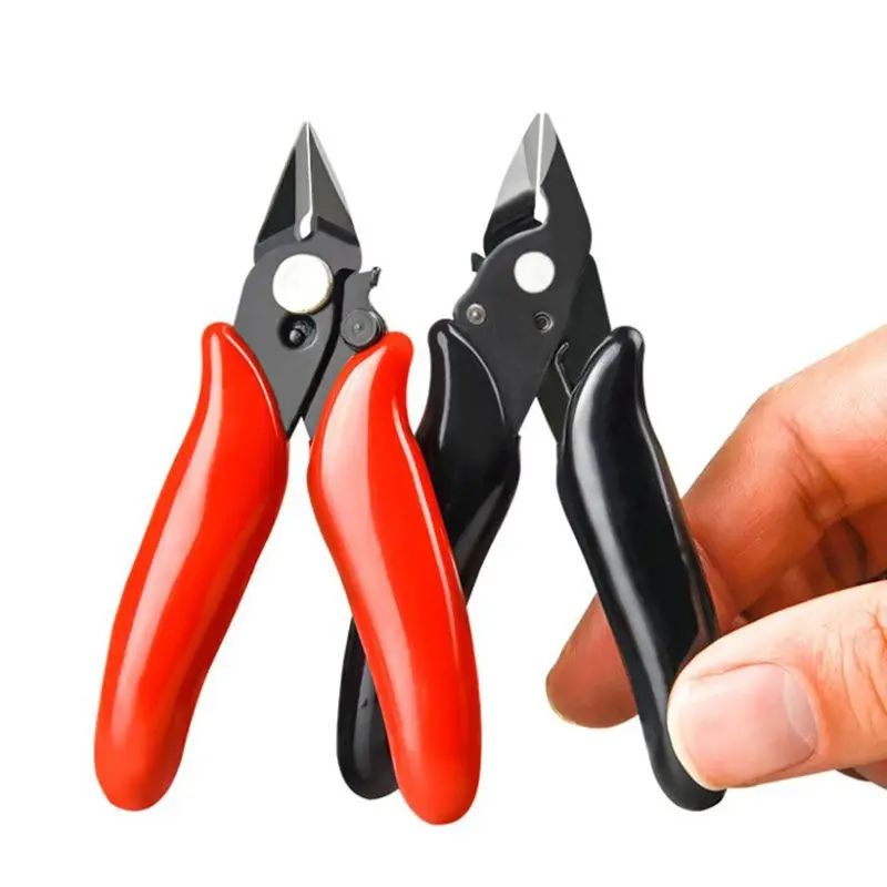 

Diagonal Mini Pliers Small Soft Cutting Electronic Pliers Wire Cutters Wire Insulated Rubber Handle Model Hand Tools