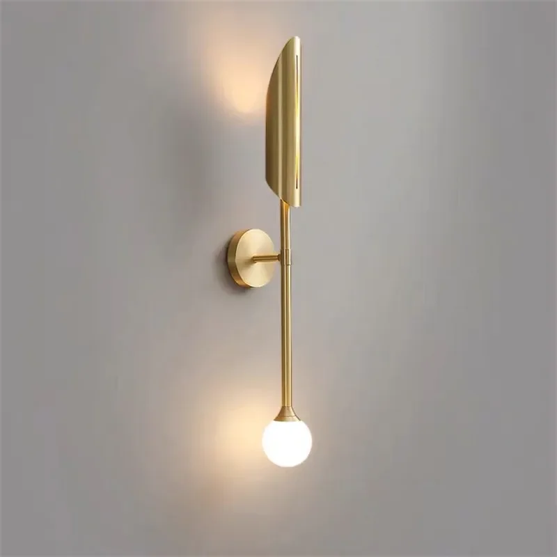 Металлический Настенный светильник в скандинавском стиле для гостиницы