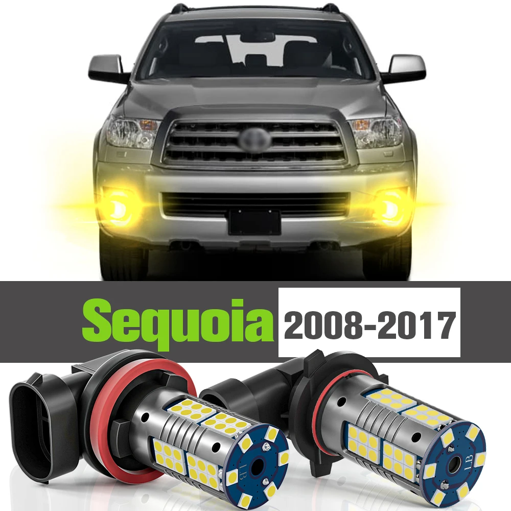 

2x LED Fog Light Accessories Lamp For Toyota Sequoia 2008-2017 2009 2010 2011 2012 2013 2014 2015 2016