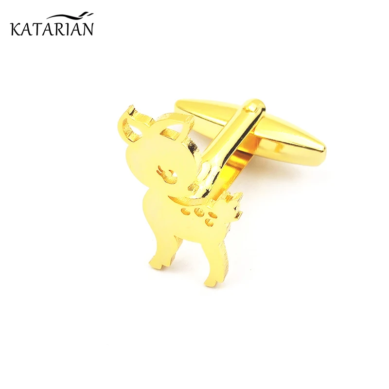 

Personality Sika deer Pattern Design Cufflinks Men's business wedding shirt cuff link jewelry gift
