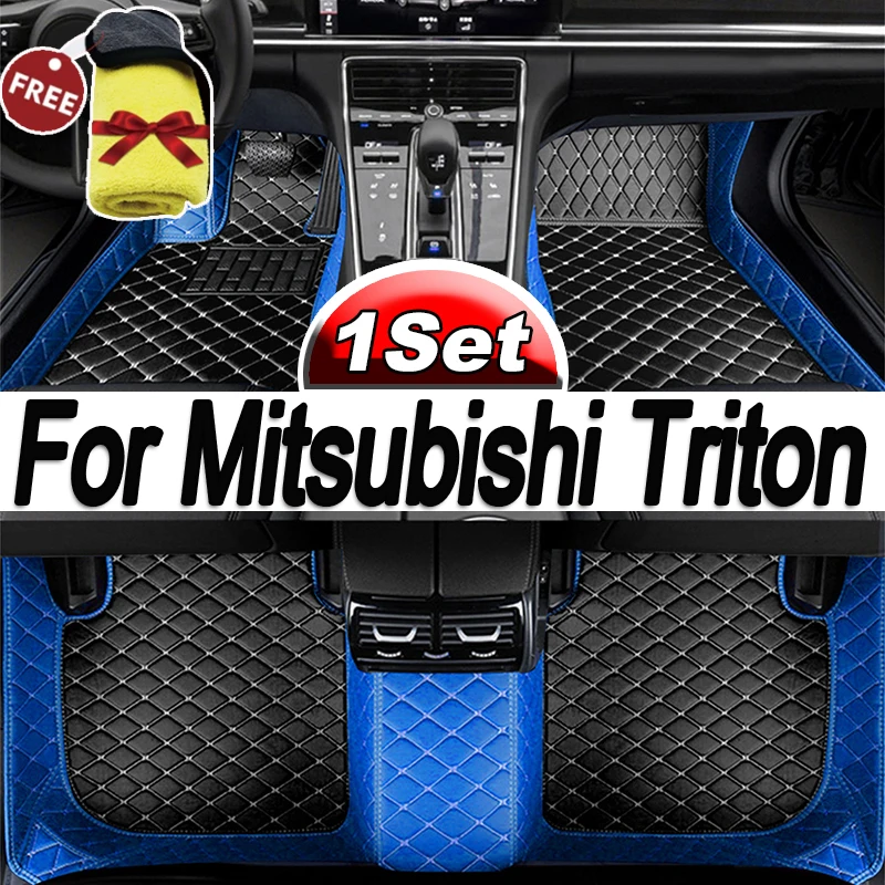 

Car Mats Full Set For Mitsubishi Triton L200 Sportero Hunter Strakar KA 2005~2014 Waterproof Floor Mat Car Accessories Interior