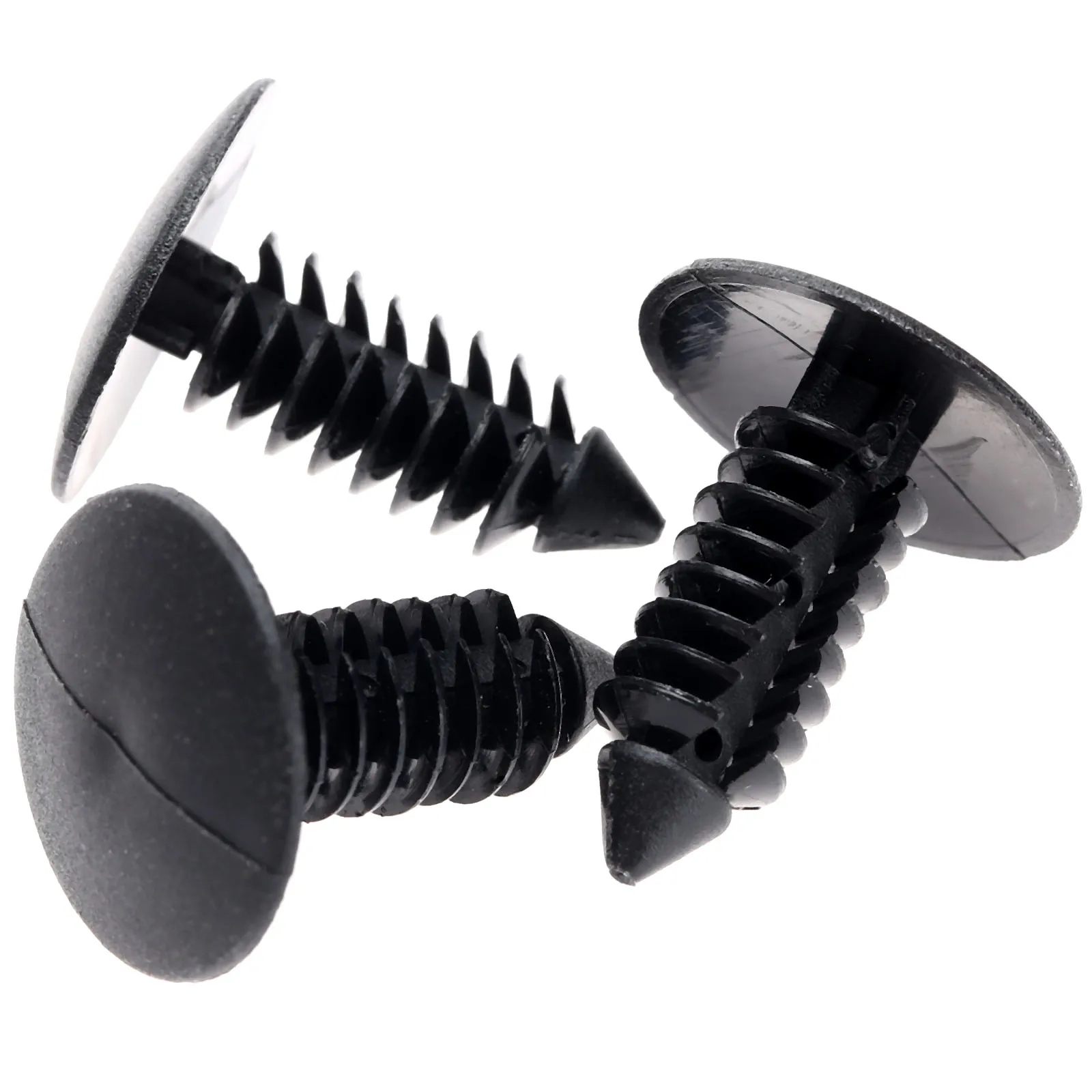 

100 шт., 8 мм, отверстие, флэш-зажим для GM Ford Chrysler, нейлоновый автомобильный брызговик, флэш-заклепка, черный