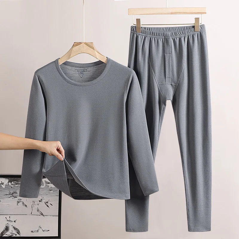 Winter MensThermal Underwear Fashion Slim Bodycare Design Fleece Men's Winter Clothing Warm Pullover