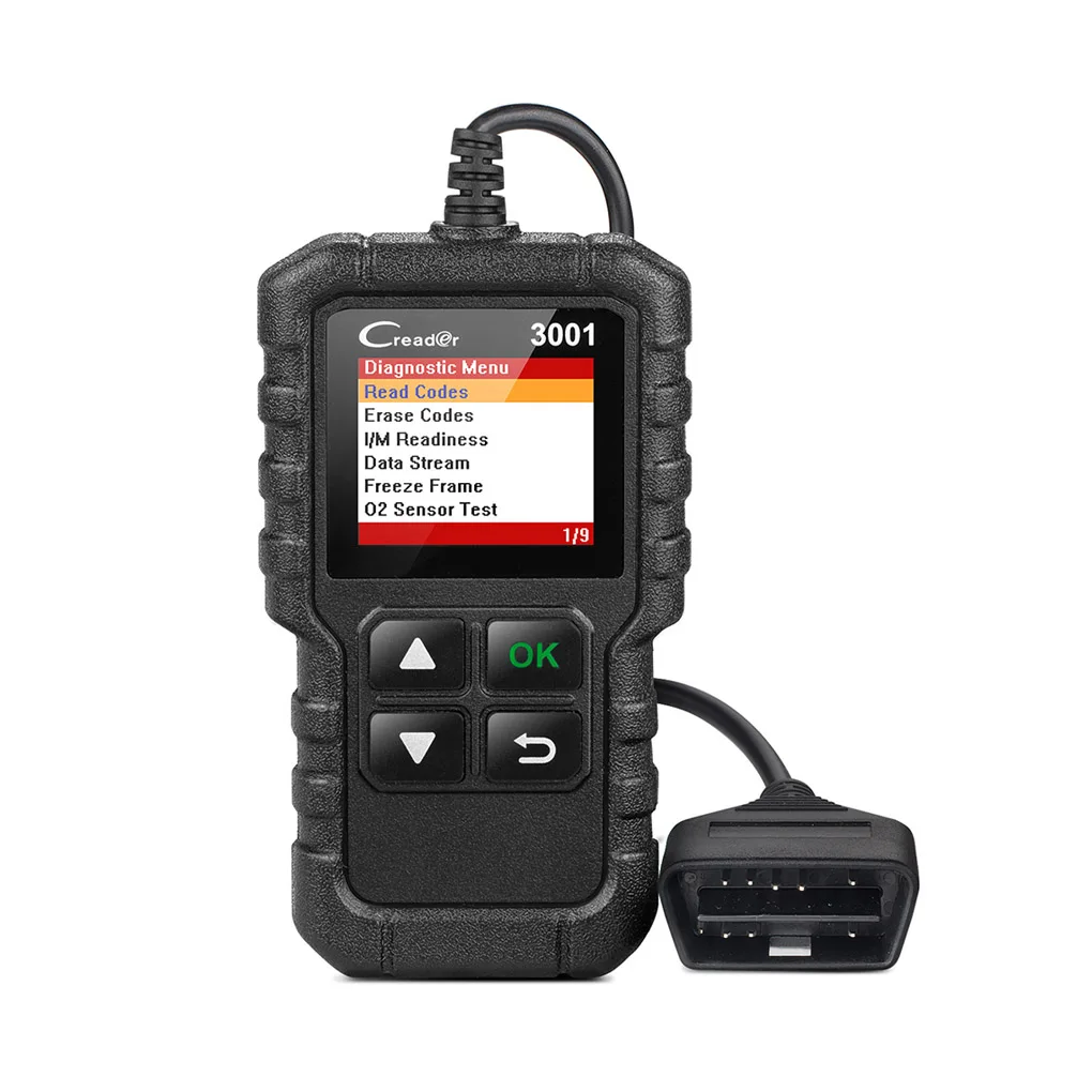 

Universal Portable OBDII Diagnostic Tool Digital Display Button Operation Engine Fault Code Reader Scanner Automotive