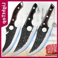 8 inch stainless steel butcher knife butcher knife fishing knife hand cleaver forged steel kitchen chef knife boning knife