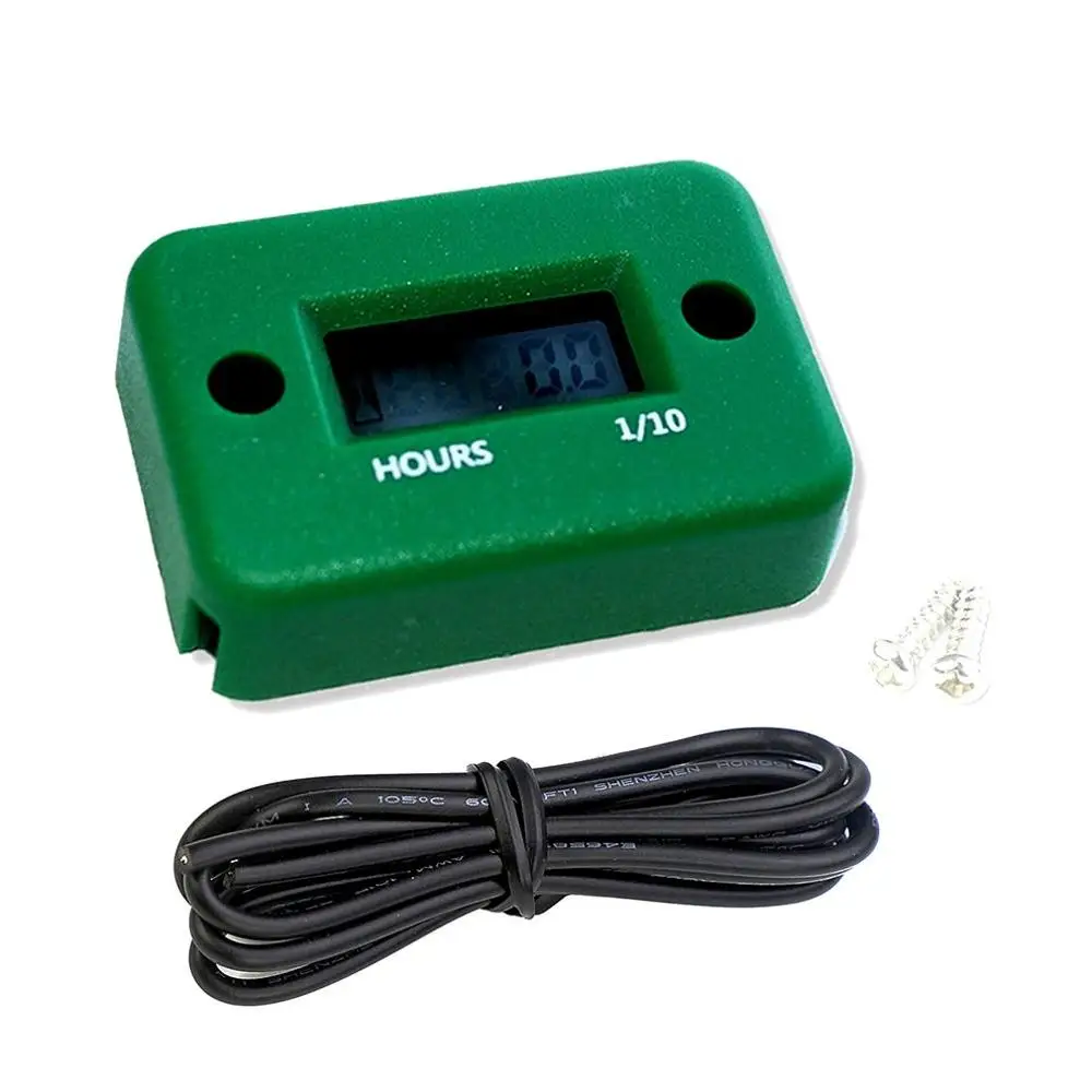 

1pc Motorcycle Hour Meter With Battery Timer LCD Digital Display RPM Car Jet Ski Boat Meter Counter Tachometer Gauge Engine Tool