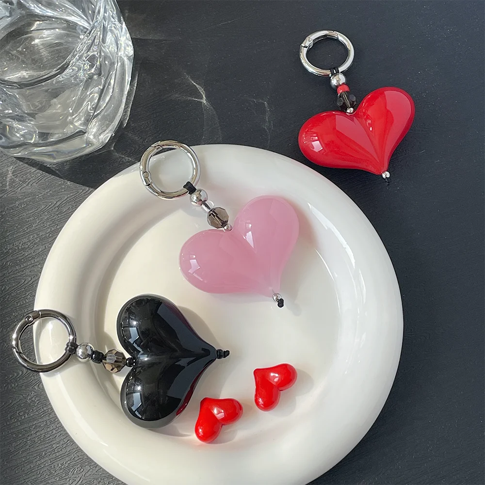 Novi Good-looking Dopamine Stringting Same Single Big Love Girl Bag Pendant Mobile Phone Charm