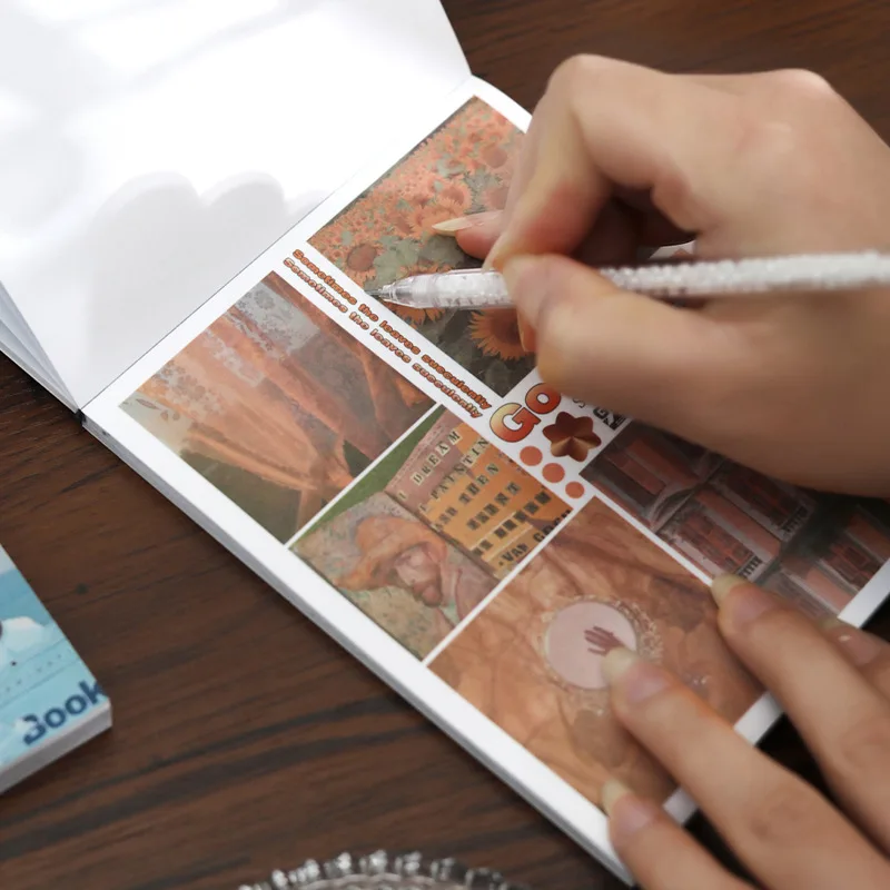 

50 шт., винтажные бумажные стикеры для журналов в европейском стиле