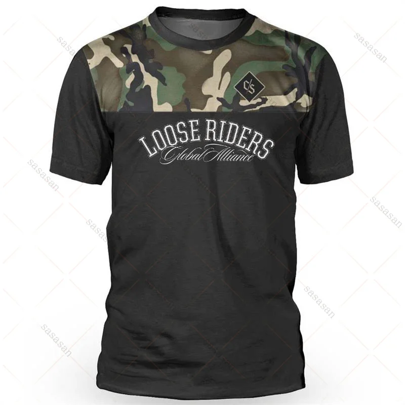 Футболка мужская свободного покроя для мотокросса джерси с длинными рукавами