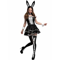 ladies cosplay bunny tube top dress sexy rabbit girl fancy dress