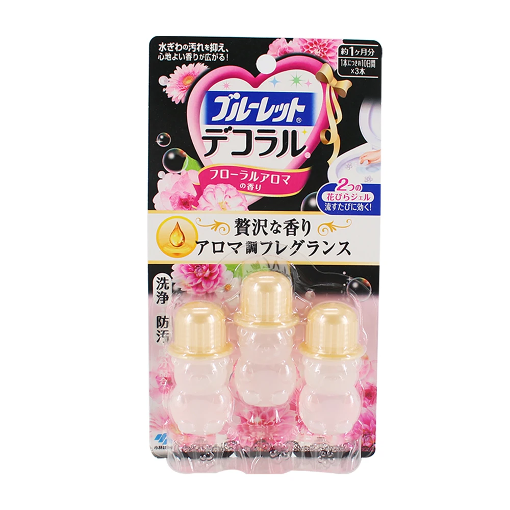 

Japan's Kobayashi Pharmaceutical toilet flowering gel deodorant bear petal toilet toilet aromatherapy toilet small flower