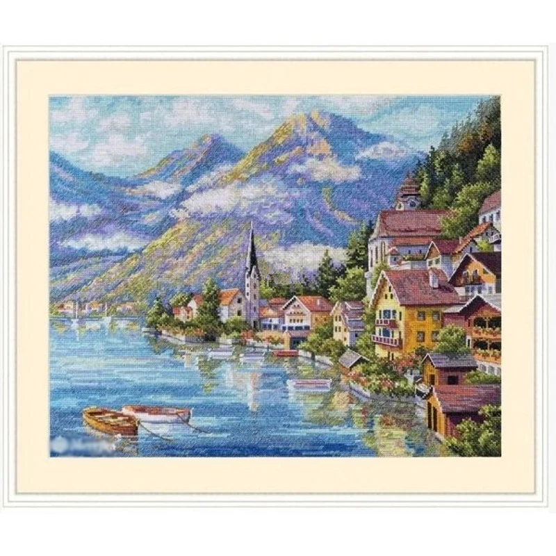 

6889 Cross Stitch kits cross stitch set cross stitch embroidery full kit Hobby Sets for embroidery Cross-stitch Alpine Village