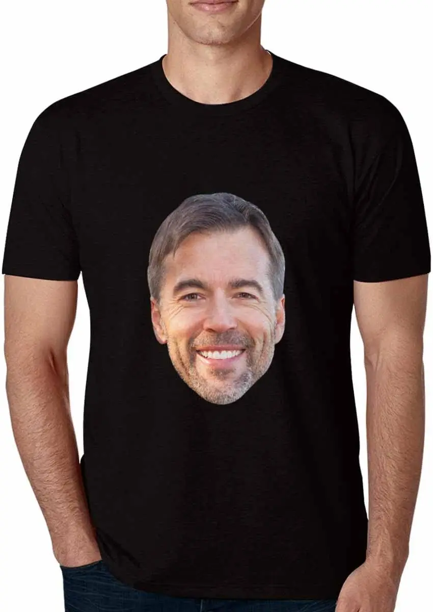 Мужская футболка на заказ с подругой женским лицом персонализированным фото