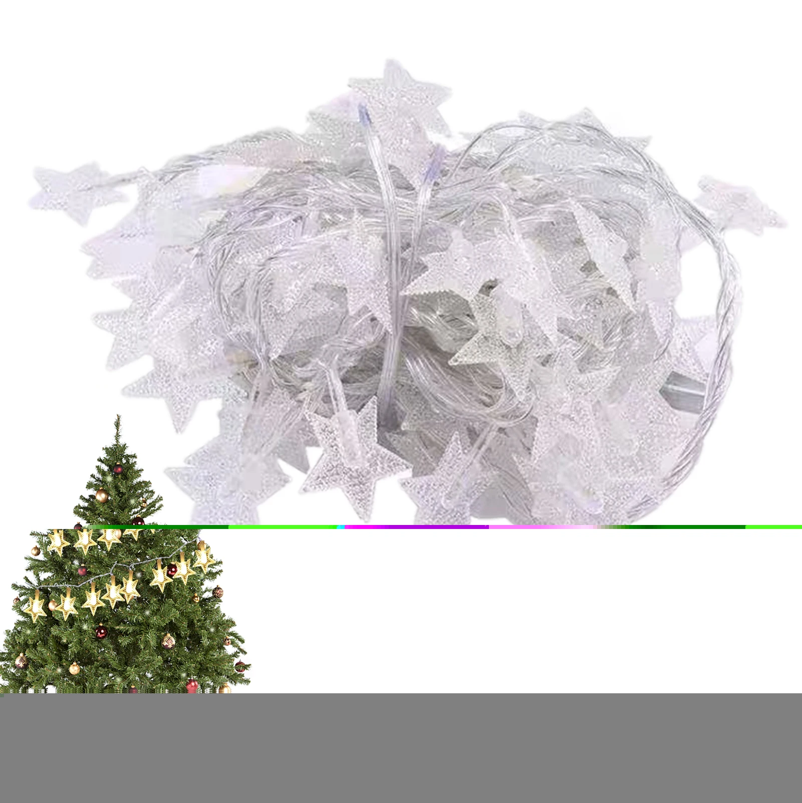 

Светящаяся гирлянда в помещении, Рождественский светильник, домашний декор, Рождественская гирсветильник для свадьбы, церемонии, дня рожде...