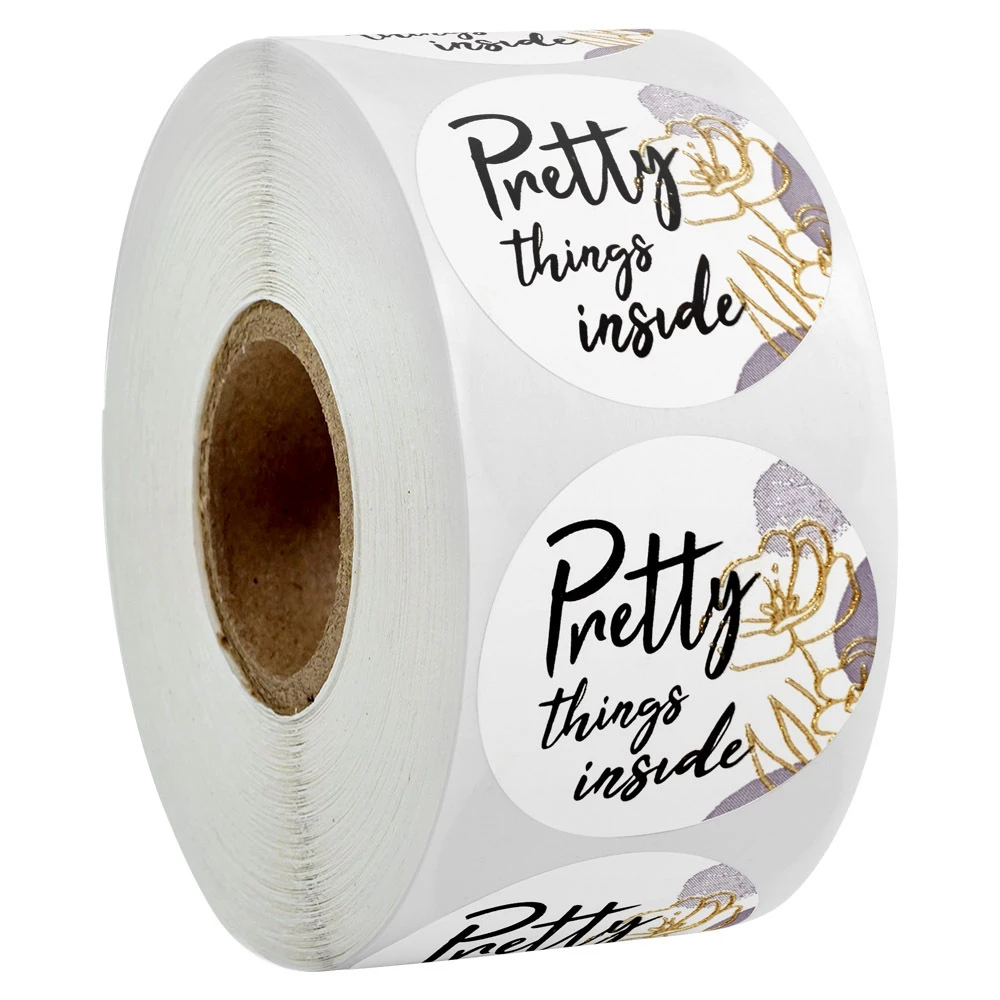 

Набор из 100 круглых наклеек "Красивые вещи внутри"