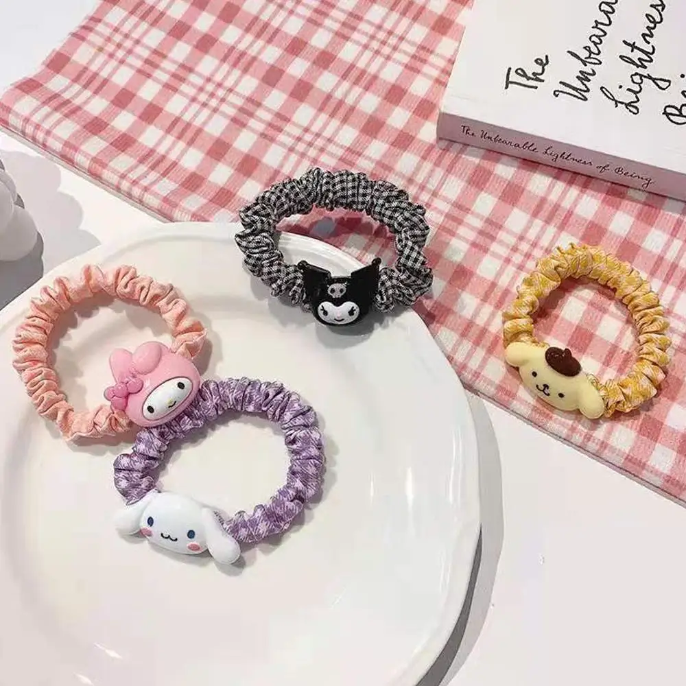 

4Style Kawaii Cute Cinnamoroll My Melody Kuromi Purin Dog Cartoon Anime Hair Circle Headdress Girl Accessories Toy Birthday Gift