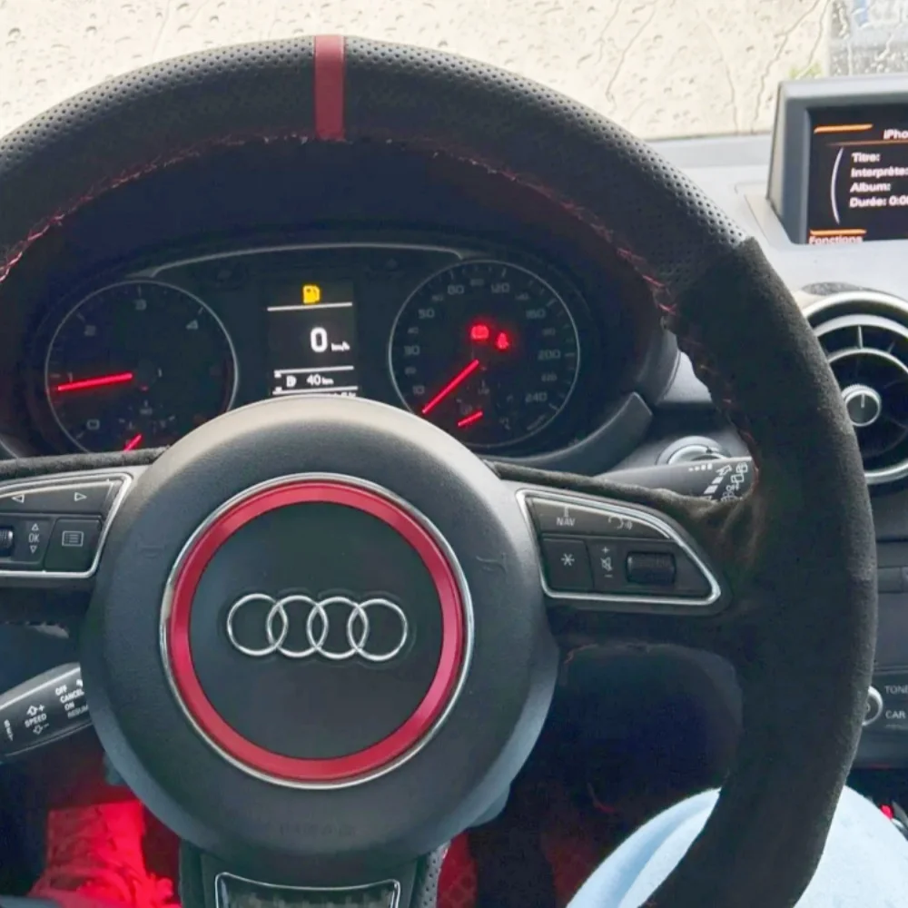 Изготовленный на заказ оплетка руль автомобиля 100% подходит для Audi TT TTS (8J) 2006-2014 A3 S3