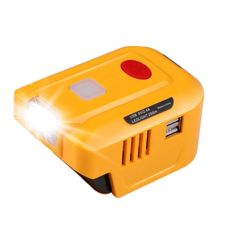 

Power Supply Inverter For DEWAL Battery Power Inverter DC 18-20V To AC 110V Dual USB Outdoor Camping Lithium-Ion Battery