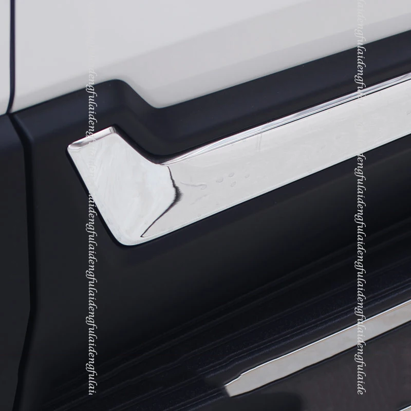 Накладки на боковые двери из ABS-пластика с хромированной отделкой для Honda CRV CR-V 2017-2021 (комплект из 6 штук).